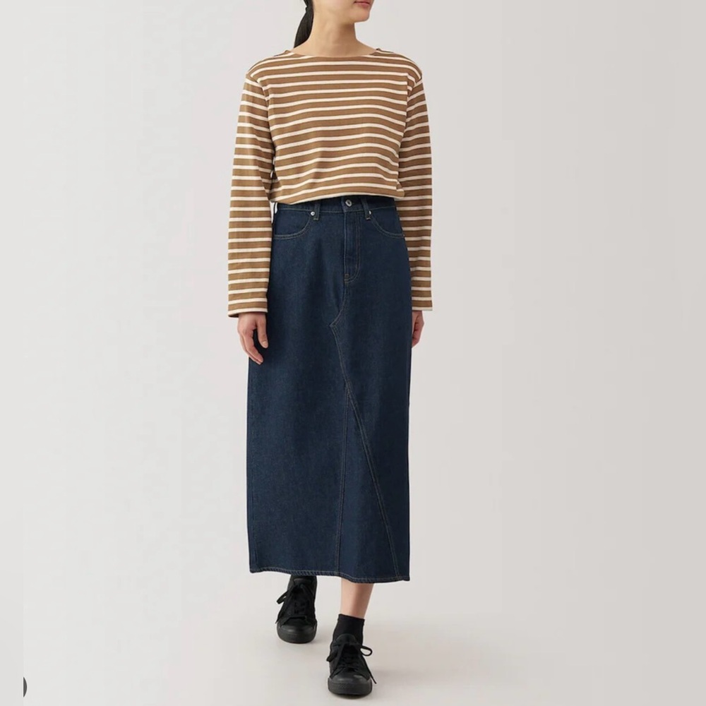 Muji denim skirt
